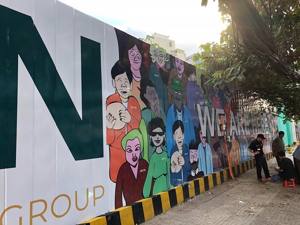 Thi công hàng rào dự án công ty Akyn 2