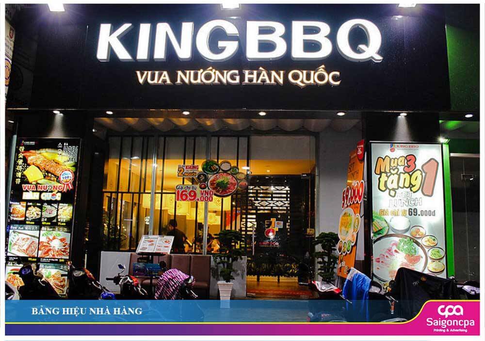 Bảng hiệu nhà hàng