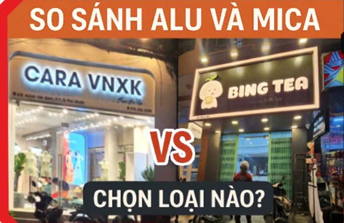 Alu Và Mica Khác Nhau Như Thế Nào? Nên Chọn Loại Nào Cho Bảng Hiệu?
